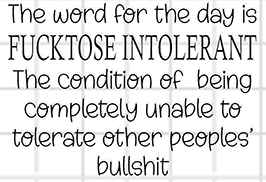 Fucktose Intolerant