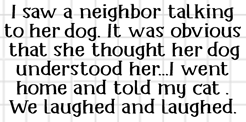 Neighbor Dog Talk
