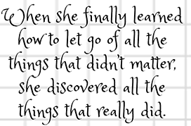 The Things That Matter